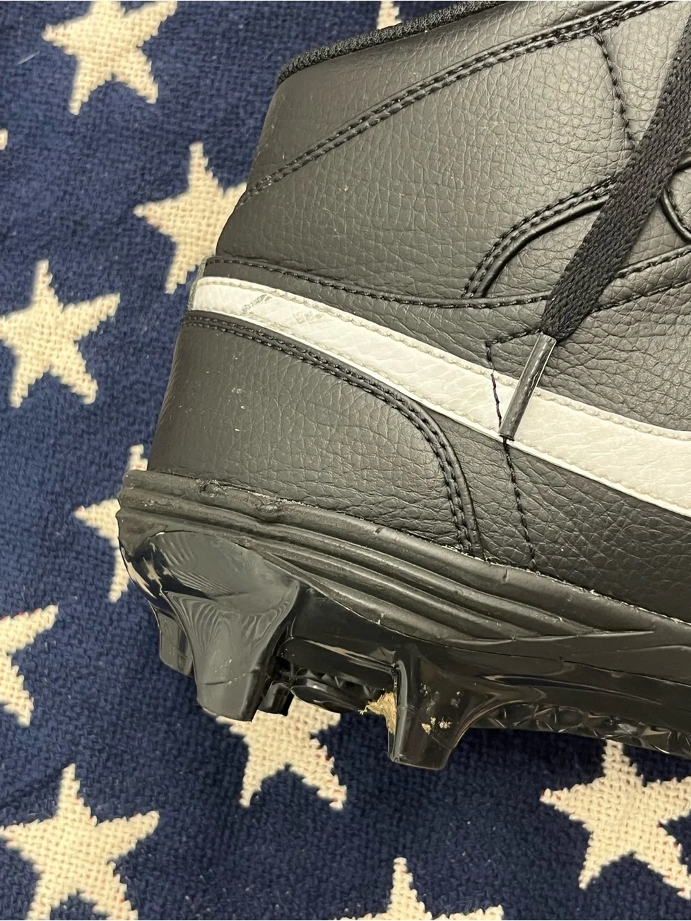 Jordan Black and White Men's High-Top Athletic Cleats Mens Size 11